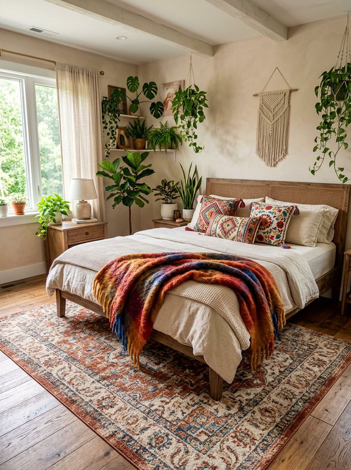 Mohair Blanket - 30 soft texture bedroom ideas