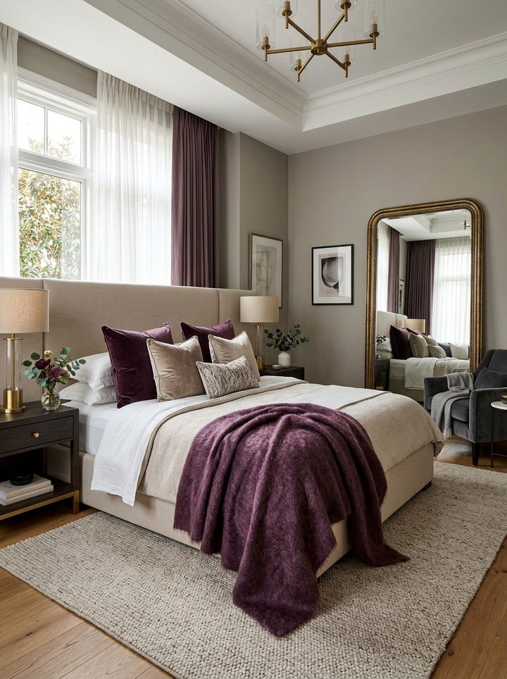 Mohair Throw - 30 layered texture bedroom ideas