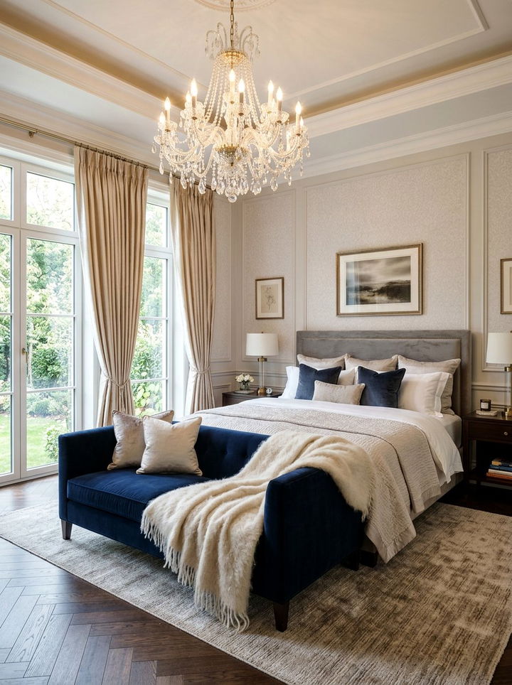 Mohair wool throw - 30 cozy texture bedroom ideas