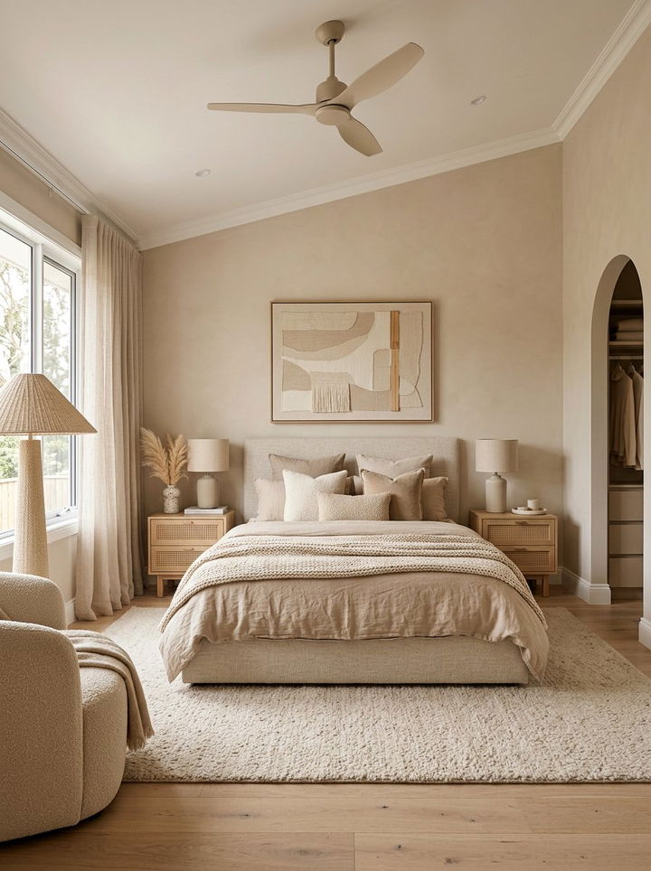 Monochromatic Bedroom - 30 minimalist bedroom ideas