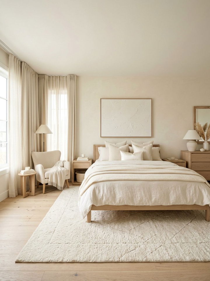 Monochromatic Palette - 30 bedroom staging ideas