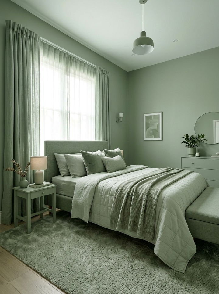 Monochromatic Room - 30 tiny bedroom ideas