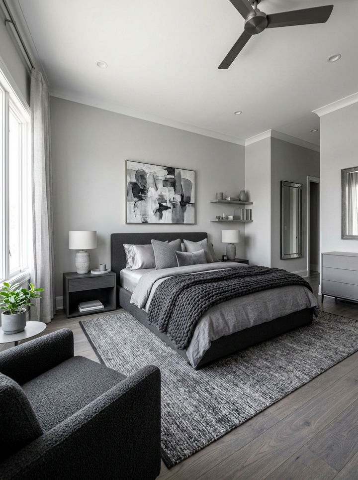 Monochrome Bedroom - 30 full size bedroom ideas