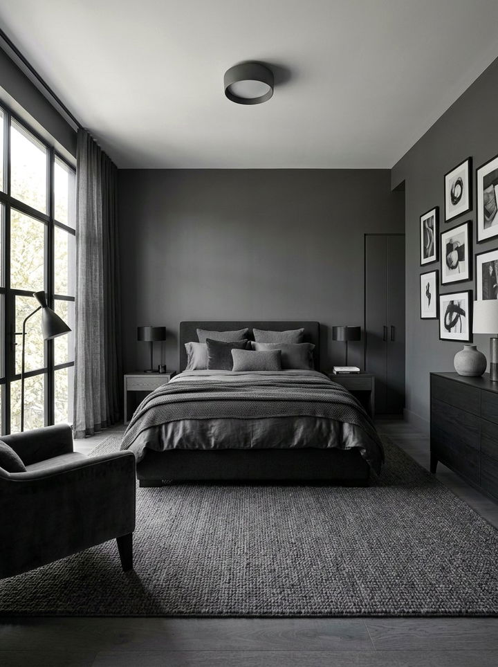 Monochrome Bedroom - 30 retreat bedroom ideas