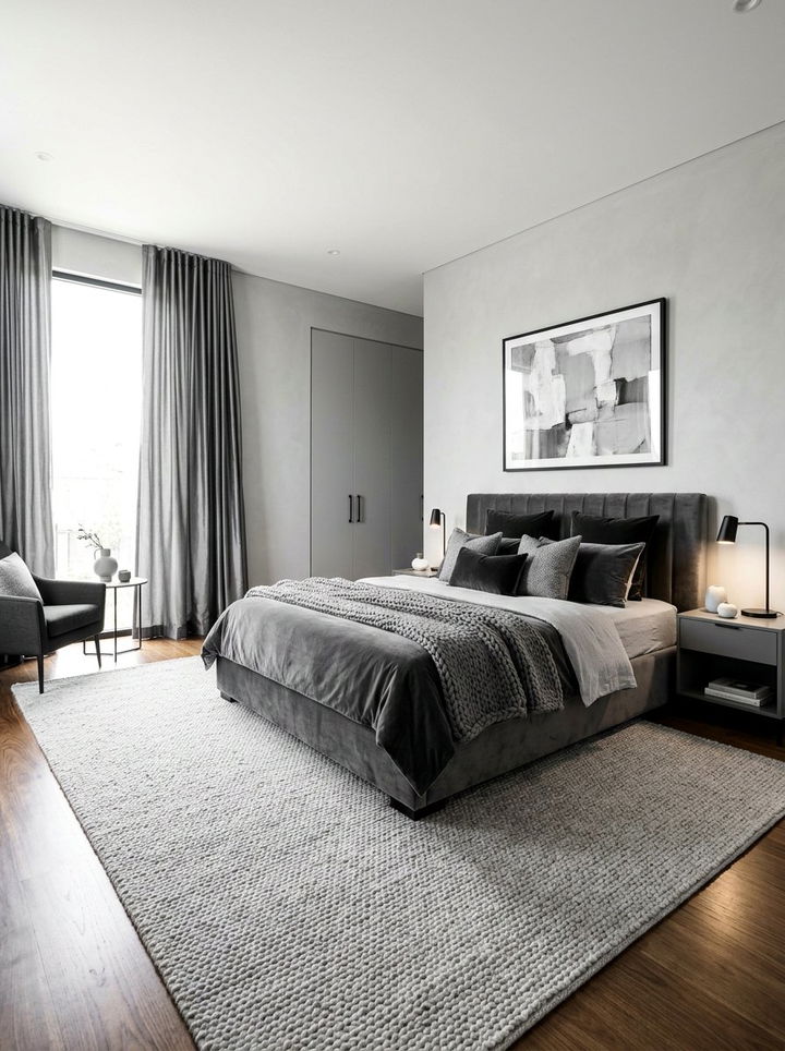 Monochrome Bedroom - 30 show home bedroom ideas