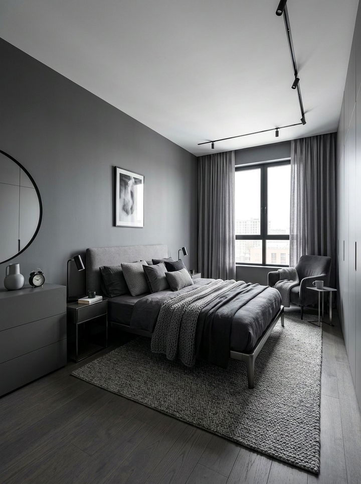 Monochrome Bedroom Layout - 30 bedroom designs