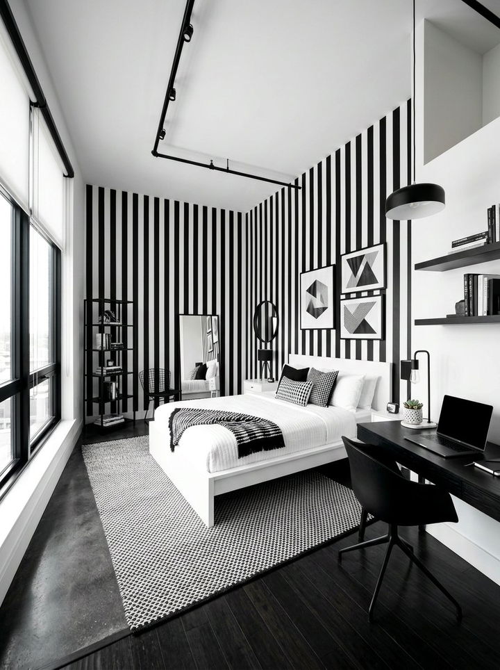 Monochrome Black And White Bedroom - 30 tween bedroom ideas
