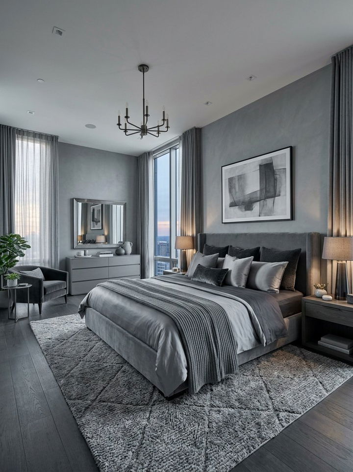 Monochrome Master Bedroom Color Scheme - 30 couples bedroom ideas