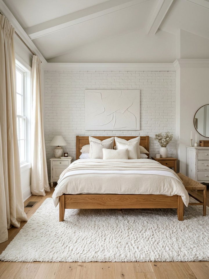 Monochrome White Bedroom Design - 30 warm white bedroom ideas