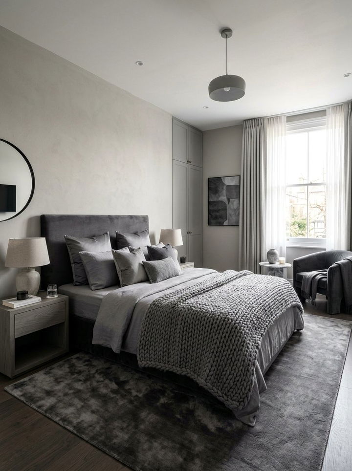 Monochrome bedroom - 30 bedroom upgrade ideas