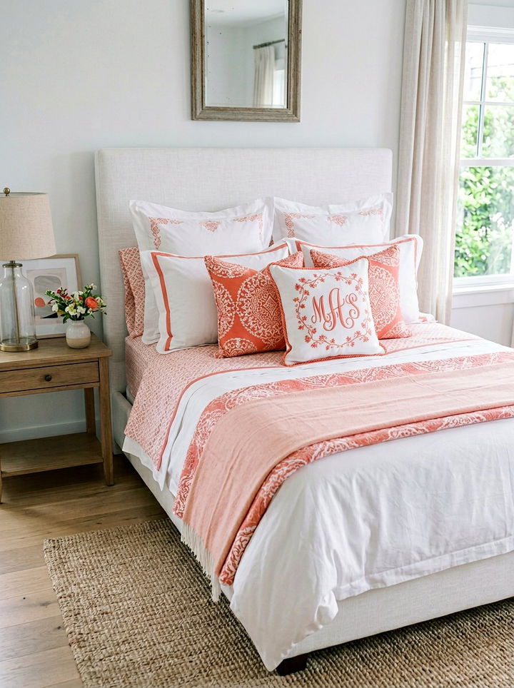 Monogrammed accent pillow - 30 bedroom monogrammed items