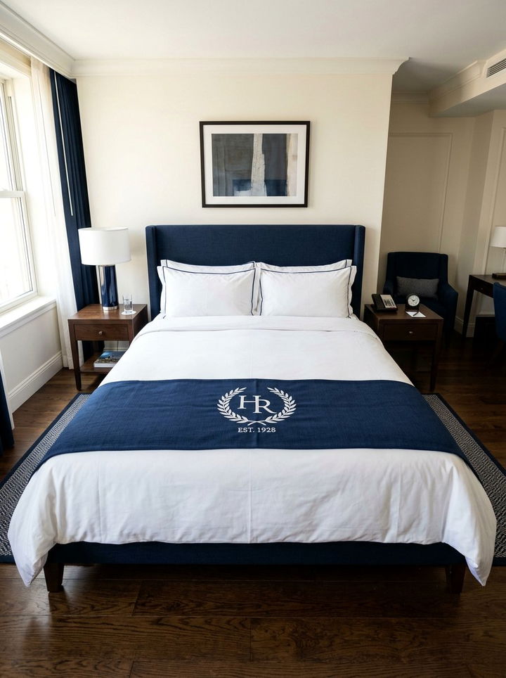 Monogrammed bed runner - 30 bedroom monogrammed items