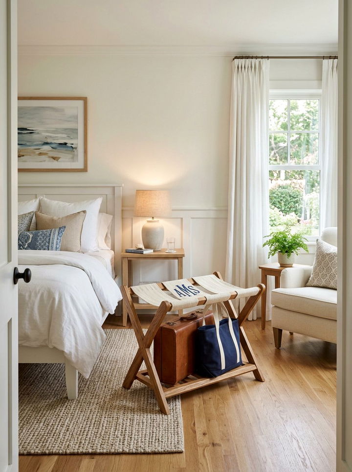 Monogrammed luggage rack - 30 bedroom monogrammed items