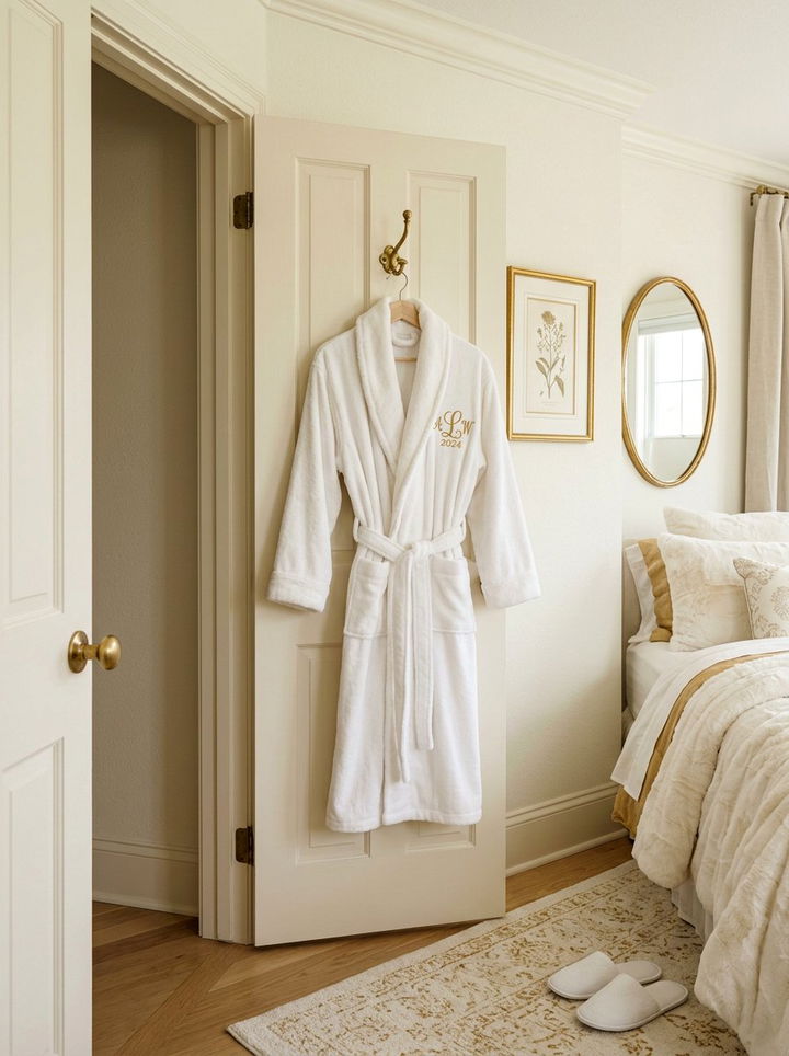 Monogrammed robe - 30 bedroom monogrammed items