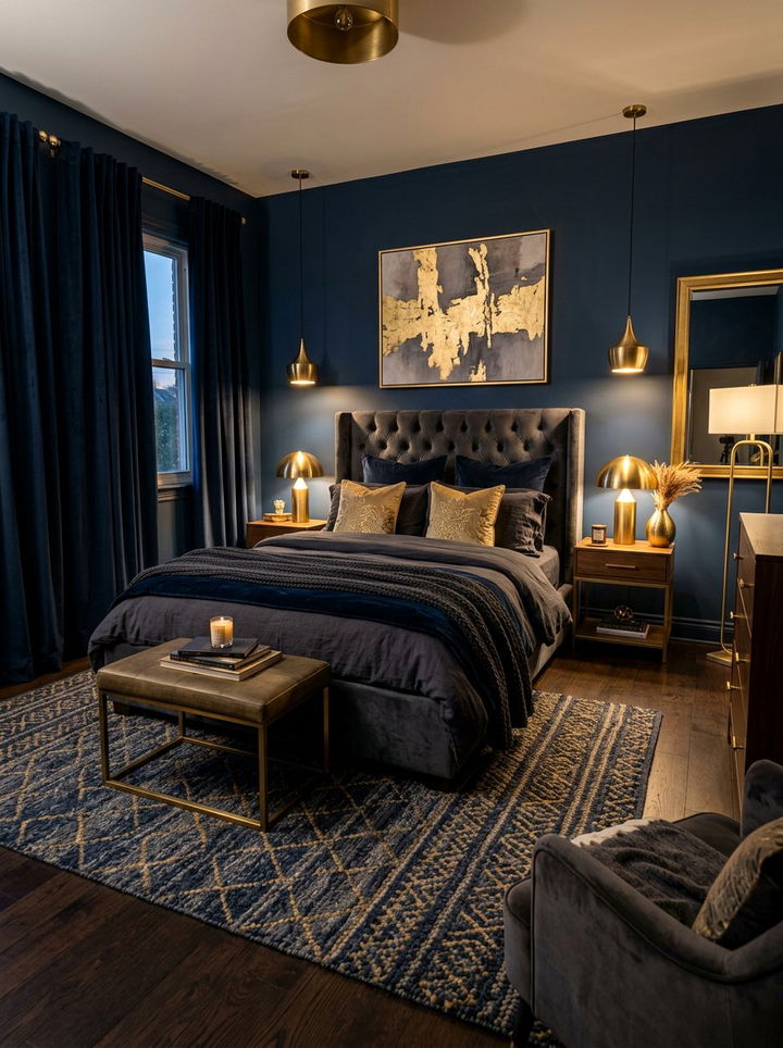 Moody Bedroom - 30 bedroom decor ideas