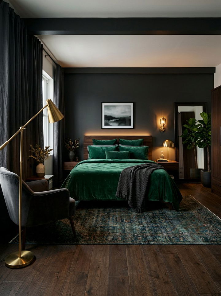 Moody Bedroom Makeover - 30 before and after bedroom ideas