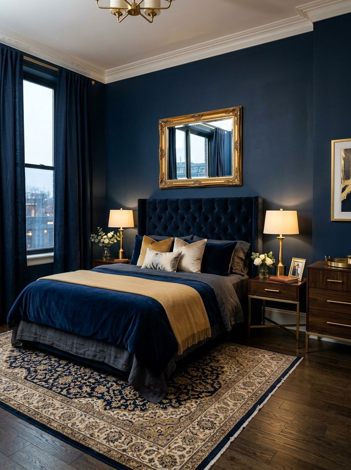 Moody Dark Bedroom - 30 bedroom transformation ideas