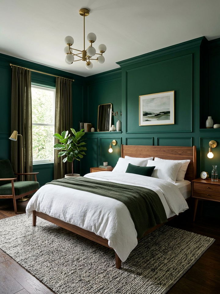 Moody Green Bedroom - 30 full size bedroom ideas