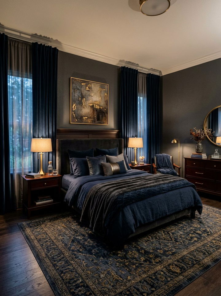 Moody Guest Bedroom - 30 guest bedroom ideas