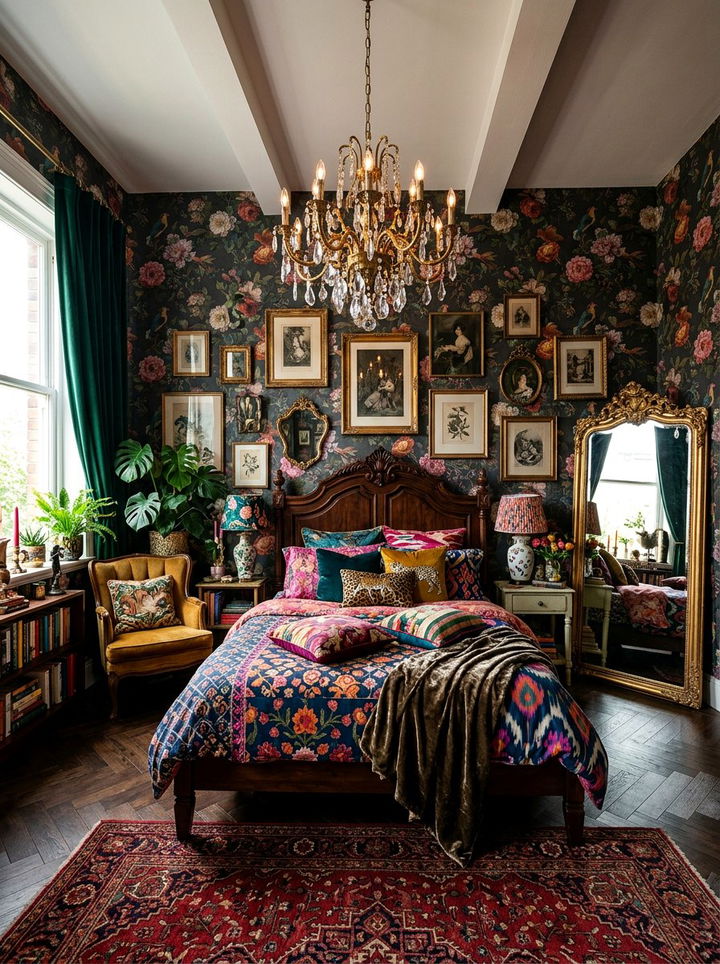 Moody Maximalist Bedroom Decor - 30 magazine bedroom ideas