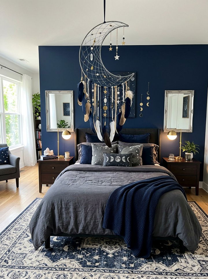 Moon Shape Dreamcatcher - 30 bedroom dreamcatchers