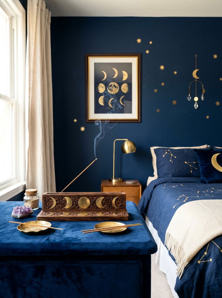 Moon phase incense burner - 30 bedroom incense holders