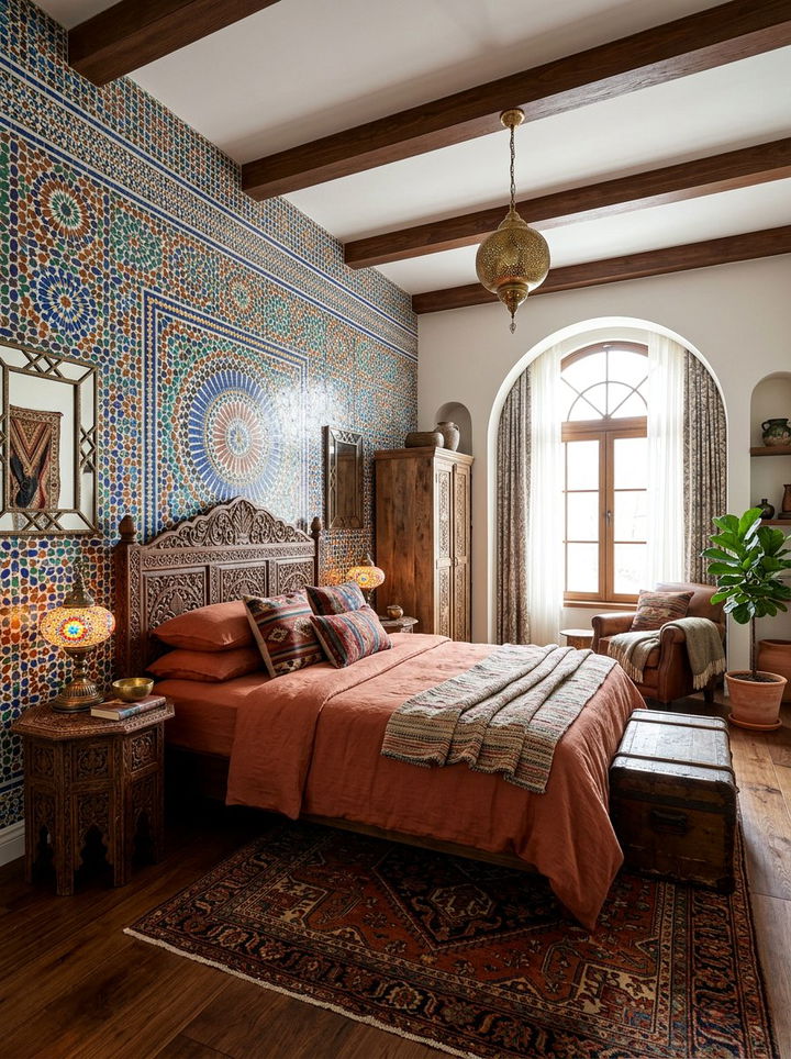 Moroccan Tile Wallpaper - 30 bedroom removable wallpapers