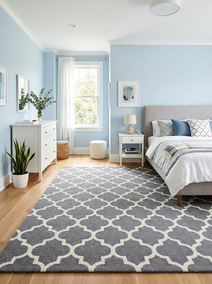 Moroccan Trellis Pattern Rug - 30 bedroom rugs