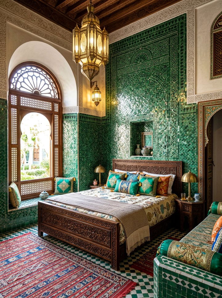 Moroccan Zellige Tile - 30 bedroom tile ideas