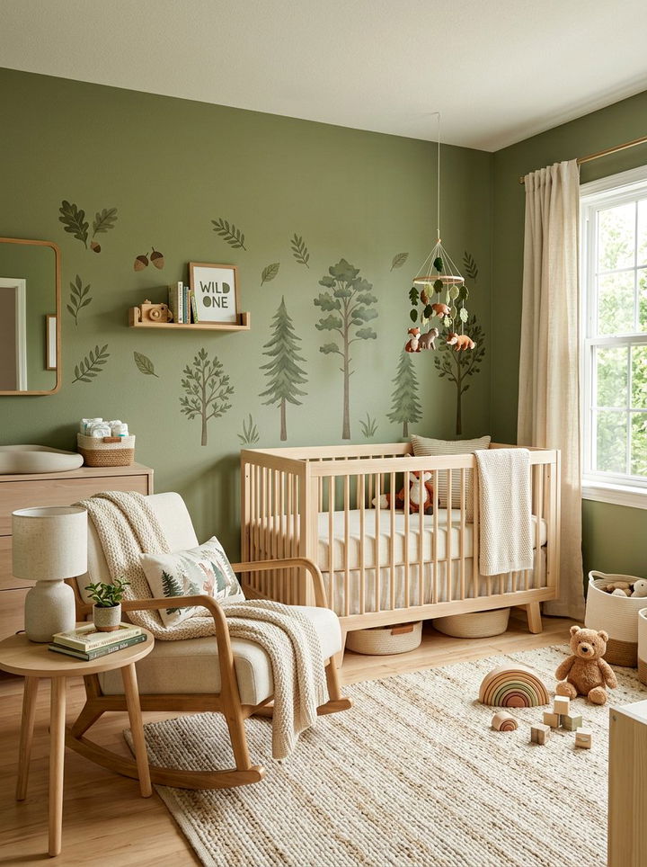 Moss Green Nursery Decor - 30 moss green bedroom ideas