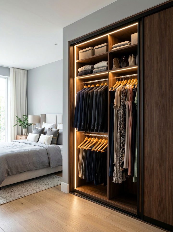 Motion Sensor Closet Lighting - 30 bedroom closet lighting ideas