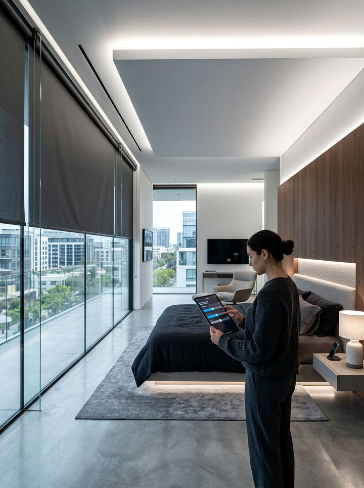 Motorized Blackout Blinds - 30 bedroom blackout solutions