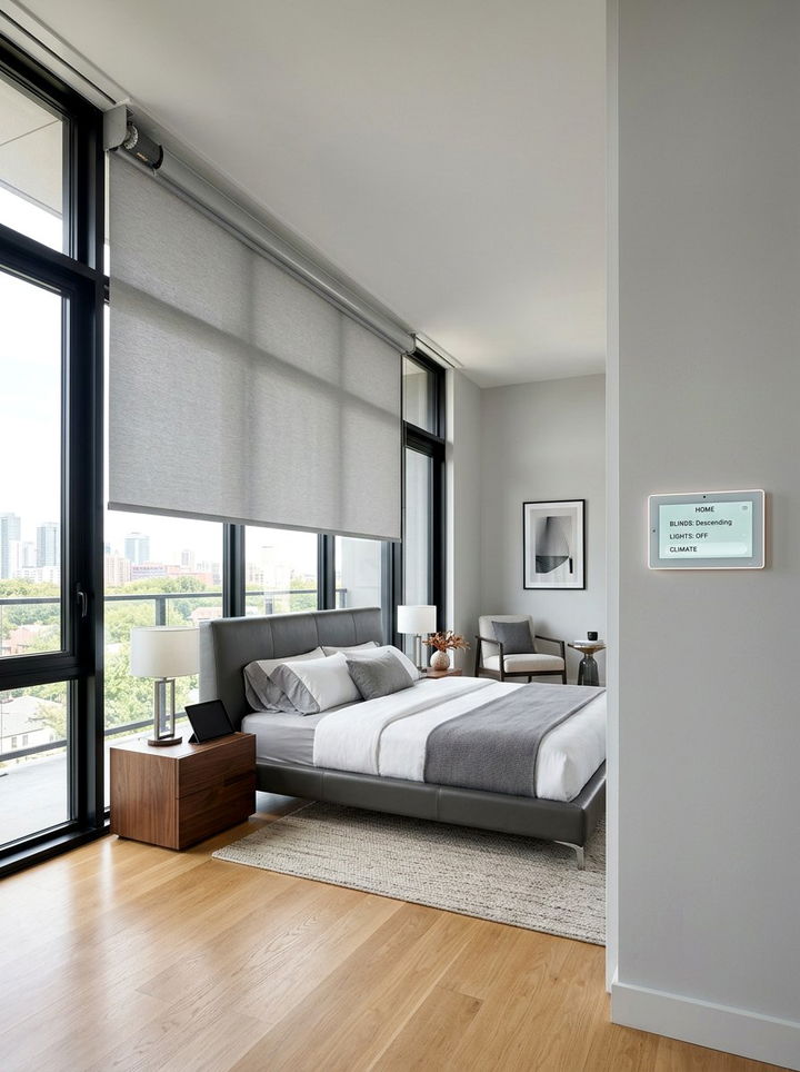 Motorized Roller Blind - 30 bedroom blinds