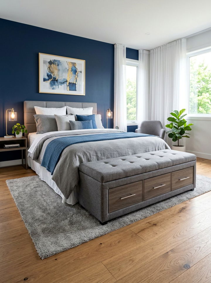 Multi Functional Storage Bench - 30 bedroom storage ideas