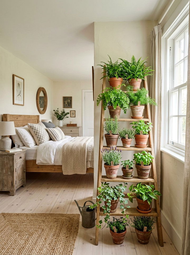 Multi plant ladder stand - 30 bedroom plant stands