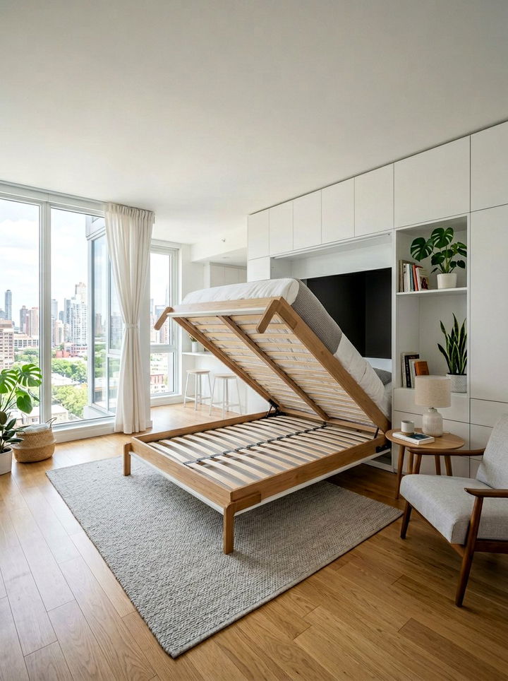 Murphy Bed - 30 bedroom space saving ideas