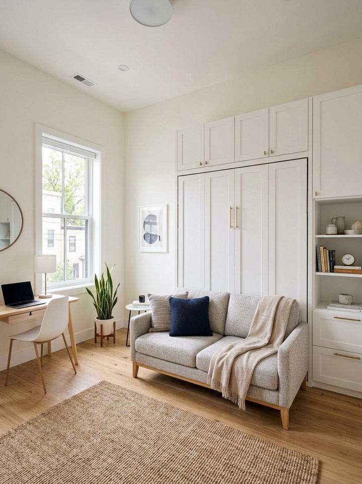 Murphy Bed - 30 bedroom vertical storage ideas