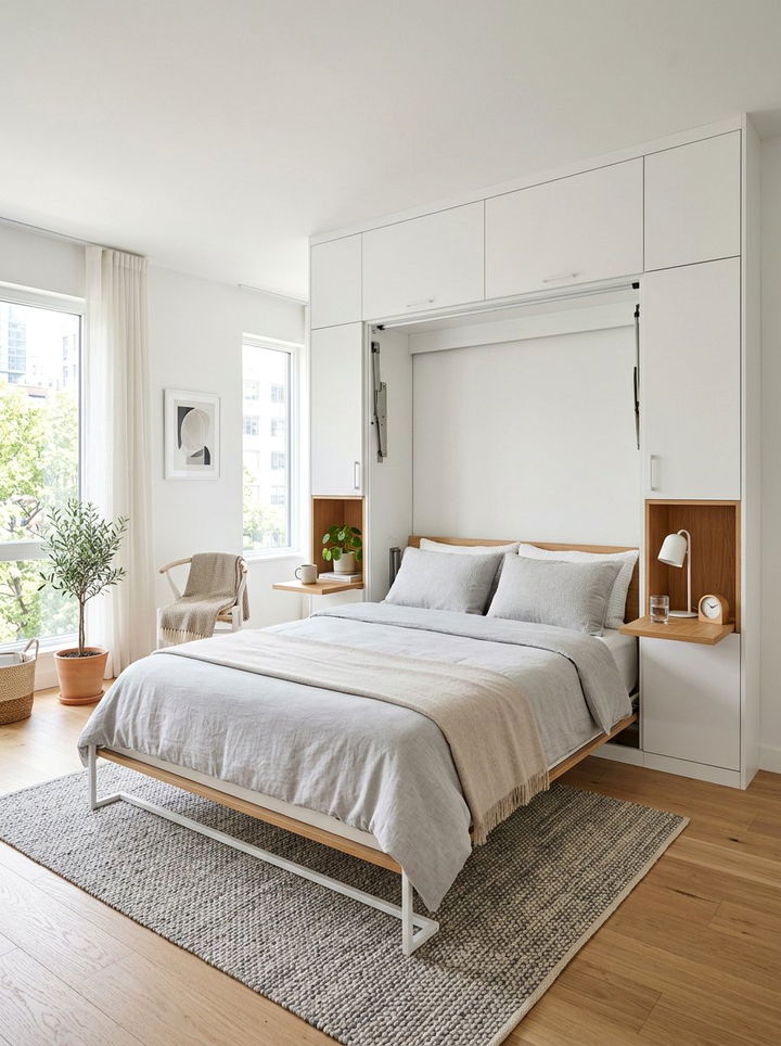 Murphy Bed - 30 tiny bedroom ideas