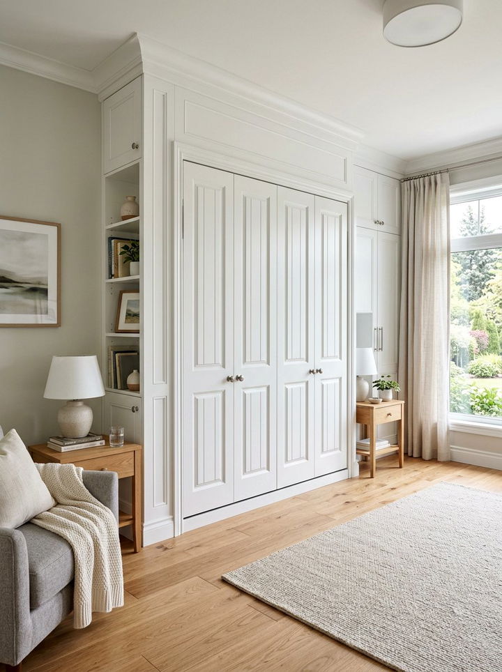 Murphy Bed Bifold Doors - 30 bedroom murphy bed ideas