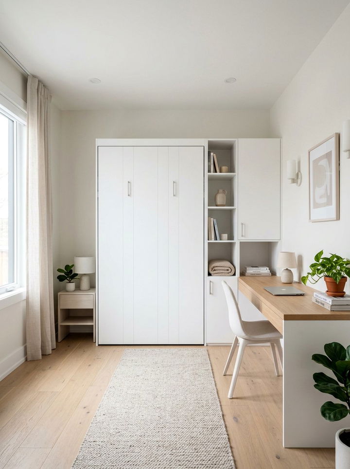 Murphy Bed Cabinet - 30 bedroom compact furniture ideas