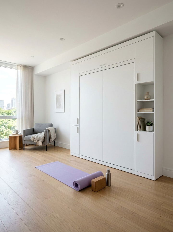 Murphy Bed Cabinet - 30 small bedroom ideas