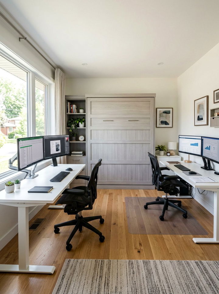 Murphy Bed For Shared Home Office - 30 bedroom murphy beds