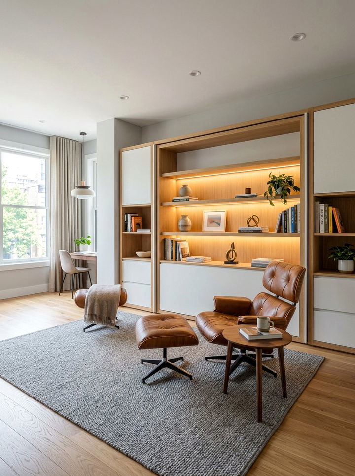 Murphy Bed Wall Unit - 30 bedroom niche ideas