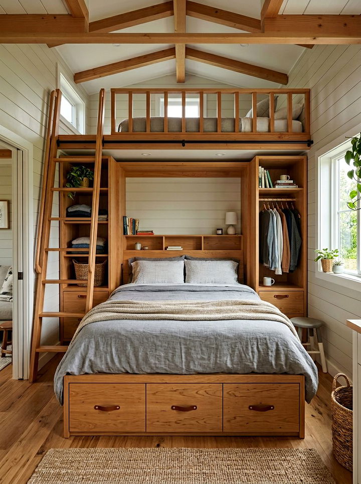Murphy Bed With Storage For Tiny House - 30 bedroom murphy beds