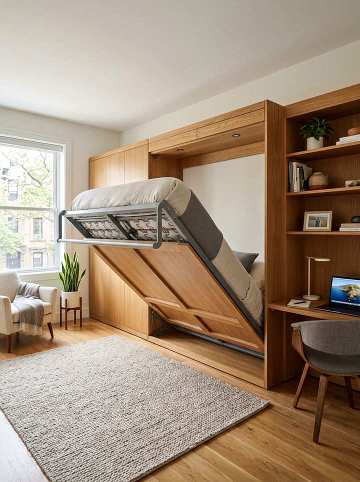 Murphy Beds - 30 bedroom clever storage ideas