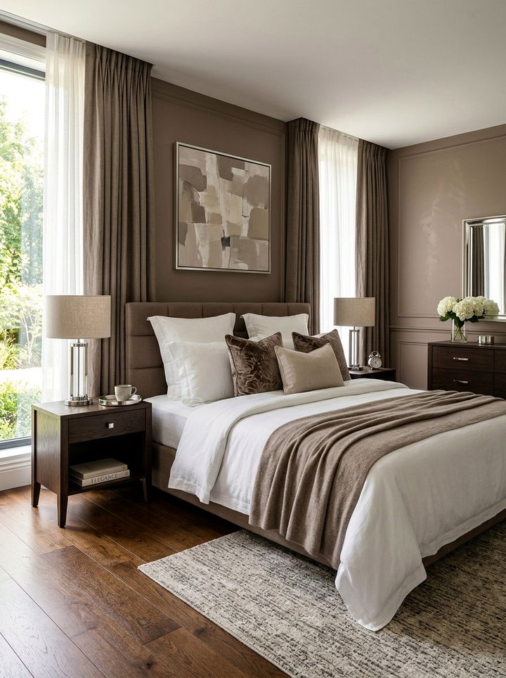Mushroom Brown - 30 subtle bedroom color ideas