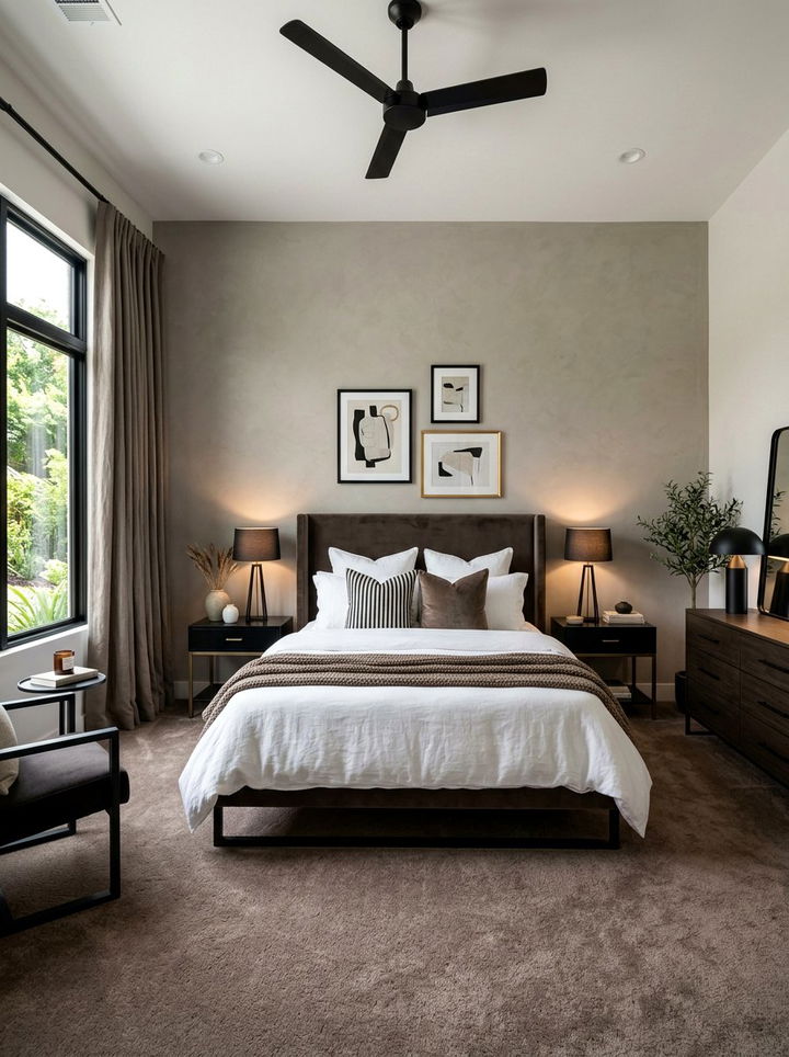 Mushroom brown bedroom color - 30 nature inspired bedroom color ideas