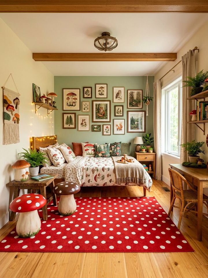 Mushroom decor bedroom - 30 fairy tale bedroom ideas