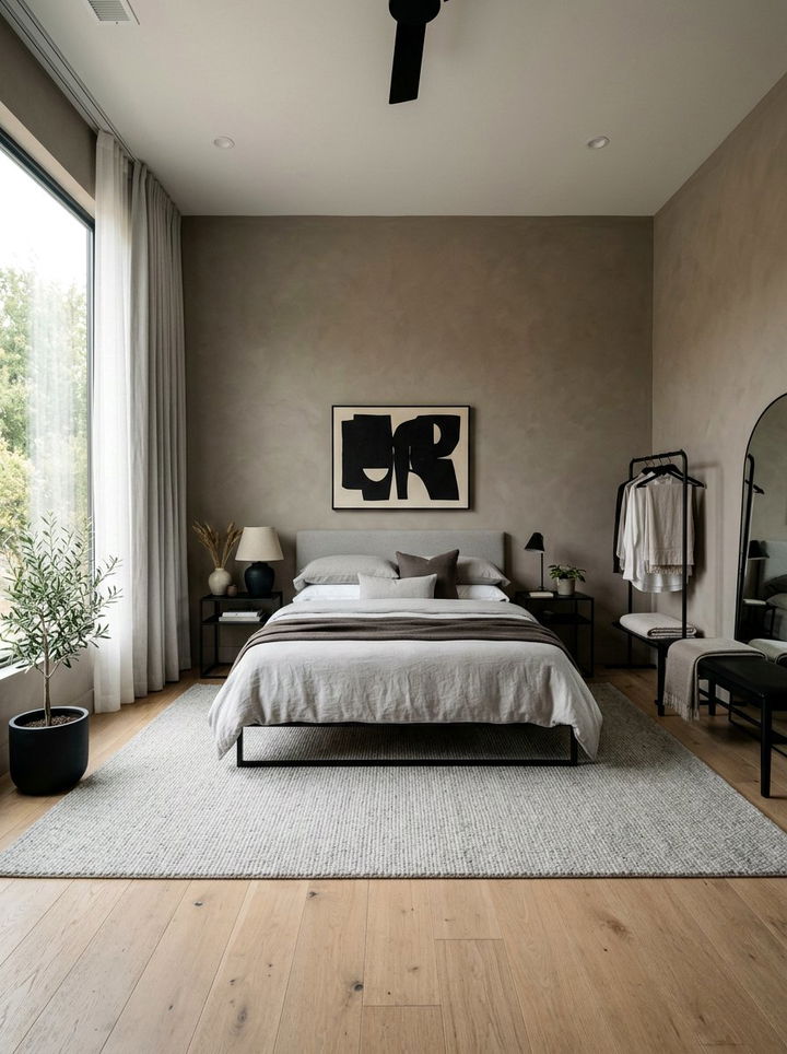 Mushroom grey brown - 30 brown bedroom ideas