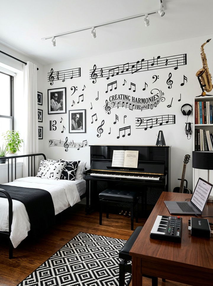 Music Note Wall Stickers - 30 bedroom wall stickers